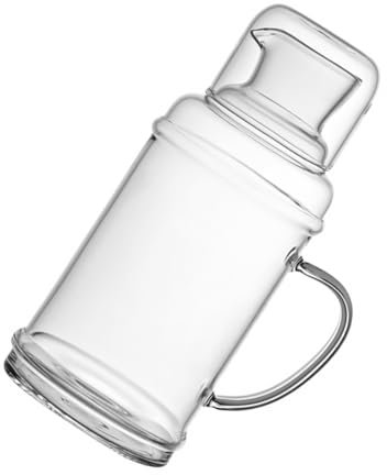 IMIKEYA Große 2000ml Aus Hitzebeständigem Borosilikatglas Vintage Wasserkocher Für Saft Tee Und Kalte Getränke Weit Öffnende Glaskaraffe Ideal Für Zuhause Und Partys