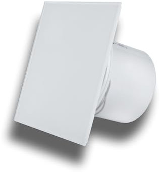 WC & Badlüfter MMP Glas weiß matt Ø 100 Funktion Nachlaufrelais