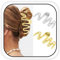 Zoestar Pinzas de metal dorado para el pelo, pinzas grandes antideslizantes para mujeres y niñas (paquete de 2)