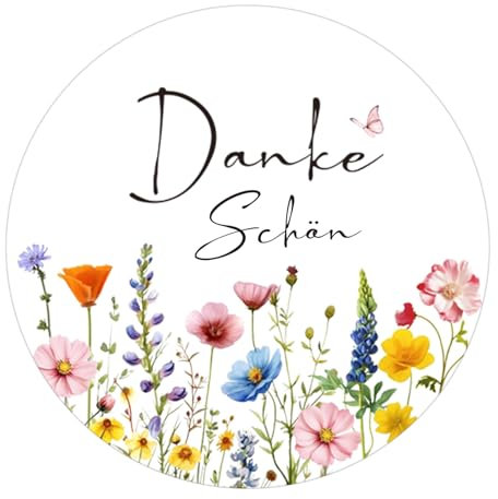 G2PLUS Danke Schön Geschenkaufkleber, 4cm Round Etiketten Aufkleber, für Gastgeschenken, Hochzeitsgeschenke, Geburtstagsgeschenke, 120stk