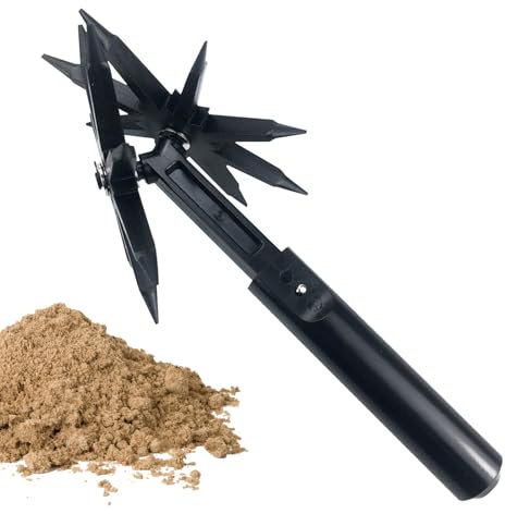 Fresadora Rotativa,Pequeño Cultivador Manual Portátil - Herramienta para Jardinería, Cultivador de Suelo para Macetas, Siembra, Vegetales, Paisajismo y Bordeado