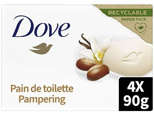 DOVE Savon solide au beurre de karité 4 savons
