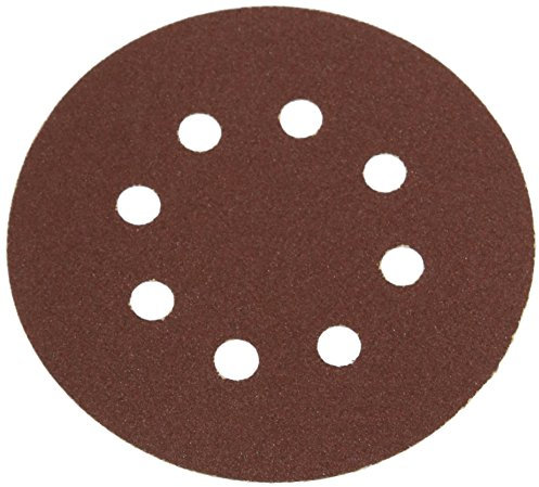 Silverline - 382903 - Disque abrasif auto-collant perforé - Grain 120 - 125 mm - Pack de 10