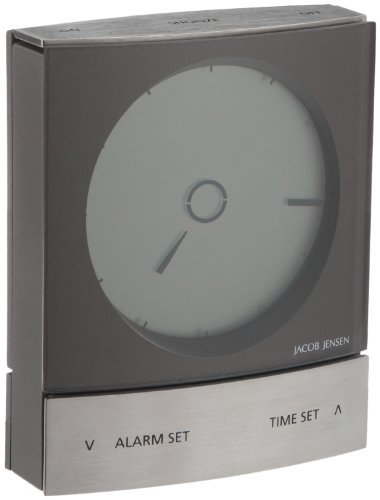 Jacob Jensen Wake Up Clock anthrazit 32044