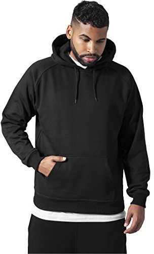 Urban Classics TB014-Blank Hoody 2-Pack, Felpa con Cappuccio Uomo, Nero, L