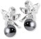 Heartbreaker Damen- Ohrstecker Pearl of Angels 925 Silber Perle grau LD PA 22 PW G