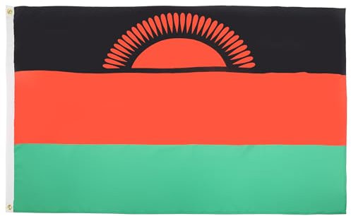 BANDIERA MALAWI 150x90cm - GRAN BANDIERA MALAWAIANA 90 x 150 cm Poliestere leggero - Bandiere - AZ FLAG