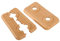 Sanitop-Wingenroth Doppel-Klapprosette für Heizungsrohre | 12 mm oder Typ 1/8 '' | 2er-Set | Rosette | Abdeckung für Heizungsrohre | Buche | 19450 1