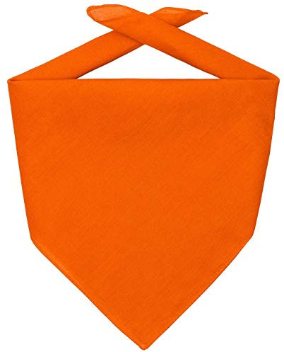 Hutshopping Bandana Tuch Bandanatuch Baumwolltuch Halstuch Bandanas Kopftücher (One Size - orange)