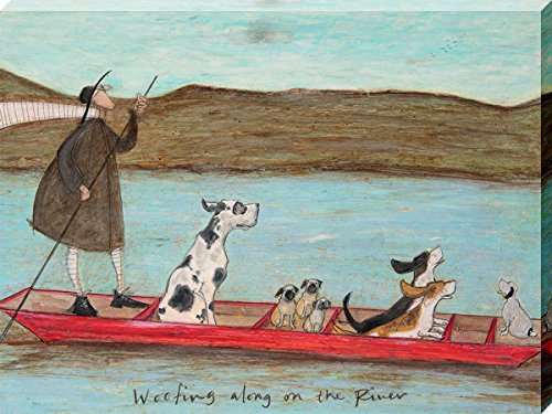 Sam Toft Leinwanddruck, Baumwolle, Mehrfarbig, 30 x 40 cm