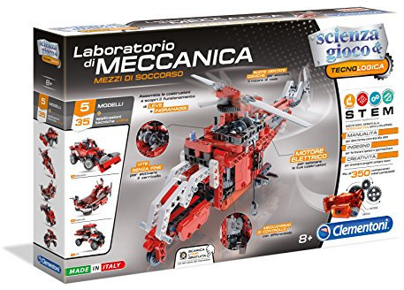 Clementoni - 13999 - Scienza e Gioco - Laboratorio di Meccanica - Mezzi di Soccorso