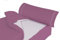 Montse Interiors, S.L. Saco nórdico Estampado con Cremallera y Bajera Ajustable (para Cama de 90x190/200, RIBET Lila)