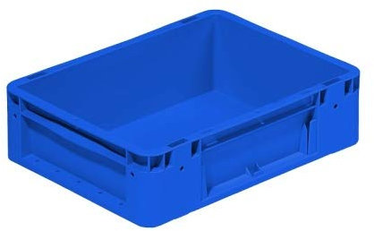 Stapelbox stark 400x300x120 mm | Eurobehälter | Stapelbehälter Farbe blau