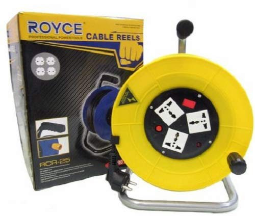 EACH ITALY PROLUNGA AVVOLGICAVO MULTIPRESA ELETTRICA 25 MT. SCHUKO UNIVERSALI RCR-25 CW590