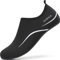 Sixspace Herren Damen Badeschuhe Wasserschuhe Aquaschuhe Strandschuhe Schnell Trocknend Slip on Breathable Schwimmschuhe Surfschuhe für Beach Pool Surfen Yoga Schwarz(Lieferantengröße 34 EU)