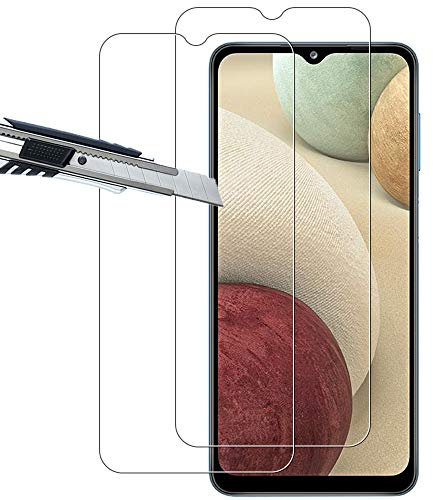THILIVE 2 Stück für Samsung Galaxy A12/M12/A32 5G Schutzfolie,Displayschutzfolie aus gehärtetem Glas, HD Klar,Kratzfest, Einfache Installation,9H Härte