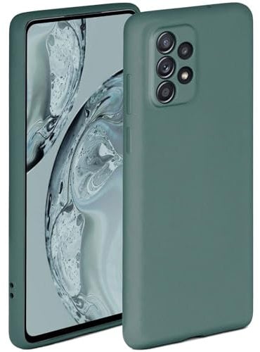 ONEFLOW Soft Case für Samsung Galaxy A52 / A52s 5G Hülle aus Silikon mit Kameraschutz, Silikonhülle mit erhöhtem Schutz fürs Display, Backcover Schutzhülle, weiche Handyhülle, Petrol
