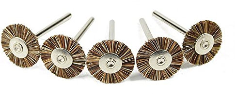 3,0 MM Schaft Bürstenrad Pferd Haardrahtbürste Rad Polierscheibe Zubehör Bürste Rotary Werkzeuge
