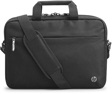 HP Professional Laptop-Tasche 14,1 Zoll, Wasserabweisende Tasche mit RFID-Schutz, Trolley-Durchführung, gepolstertem Laptop-Fach und Fächern für Zubehör, Schwarz