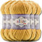 Hobby YARN Alize Velluto 5x 100g Türkische Strickwolle super Bulky Wolle zum Häkeln Uni Farbe Babywolle Flauschgarn Filzwolle Kuschelwolle (Mustard | 2)