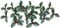 Christmas Cake Decoration Decorating 50 Pcs Small Plastic Holly Leaf With 3 Berries Yule Log Topper Cupcake
