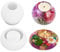 Erthree Lot de 2 moules en silicone pour bougie chauffe-plat - En résine époxy - Pour loisirs créatifs, aromathérapie, décoration d'intérieur (blanc)