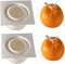 LSLEVA Lot de 2 moules à bougies en silicone 3D en forme d'orange, moules à bougies en forme de fruits pour la fabrication de bougies, résine, savon, gâteau, chocolat, cadeaux, décoration d'intérieur,