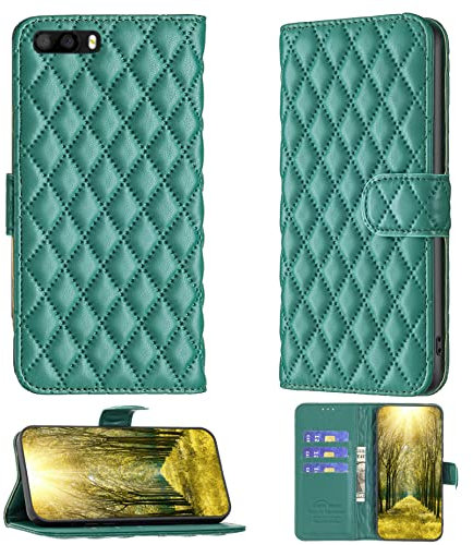 Aroepurt Caso per Klipad Smartphone 5 pollice 4G LED Caso Compatibile con Klipad Smartphone 5 pollice 4G LED Cassa Del Telefono Vibrazione Del Basamento Della Copertura Donne Portafoglio Verde