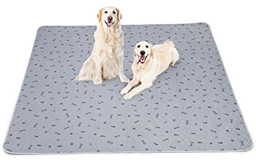 1 Stück sehr saugfähige PIPI-Matten für Hunde, 168*125cm wasserdicht und waschbar Puppy Training Pads, rutschfeste Welpen unterlagen für Hundekäfig, Sofa und Boden