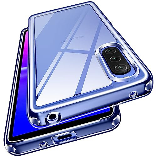 ivoler Nie Vergilbung Klar Hülle für Sony Xperia 10 V, [Militärischer Schutz] Stoßfest Kratzfest Transparent Schutzhülle, Dünn Durchsichtige Handyhülle Case Cover