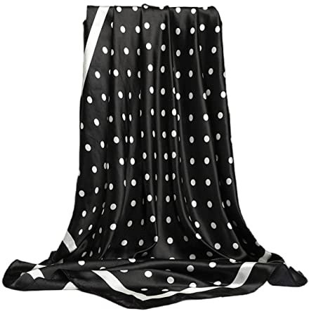 FAIRYGATE Kopftuch Seide Damen Seide Gefühl Schal Halstuch Schal Frauen Elegant Seidenschal Business Seidentuch Scarf Bandana Taschentuch Ansatz Handgelenk Kopftücher DA2418