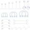 BZKSER retainers - 24 pcs Durchsichtige Plastik Cartilage Helix Tragus Piercing Körperschmuck Piercing Retainer Flexible Kunststoff Nasenseptum Lippe Augenbrauenringe Mix Retainers Set,Mehrzweck