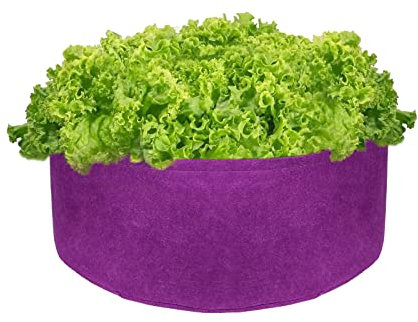 MOTUZP 2er-Pack Pflanzen-Wachstumstaschen, Stoff-Rund-Gartenbeet-Tasche, Vlies-Belüftung Stofftöpfe zum Pflanzen von Kräutern, Blumen, Gemüse, Kartoffeln, Pflanzen, Beet, Pflanztöpfe, atmungsaktive