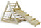 CCLIFE Kletterdreiecke mit Rutsche nach ab 1 Jahr Pikler 5 in 1 Art Holz Indoor für Babys Kinder Kleinkinder Aktivspielzeug