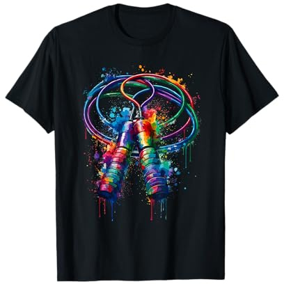 Splash Art Jumping Rope Springseil-übung T-Shirt
