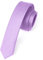 Enlision Cravate Violet Clair Homme Fine 4CM Slim Cravates en Soie de Couleur Unie Mariage Fête Travail avec Boîte