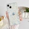 ZTOFERA Case for iPhone 14, Transparent Clear Soft TPU Case with Flower Pattern, Ultra Slim Anti-scratch Silicone Gel Protective Bumper Cover for iPhone 14 (6.1) - Blue Pink Flower