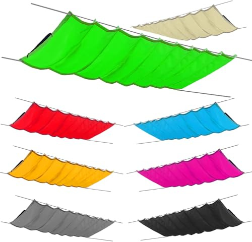Sonnensegel einziehbares Sonnensegel Pergola Markise Wasserdicht Sonnenschutz Garten verstellbar 100% Schutz vor UV-Strahlungen (B:300cm L:400cm, Grün)