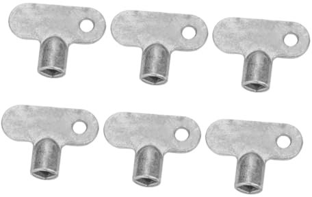CRILSTYLEO 6pcs Radiator Valve Key Radiator Bleeding Key Square Air Vent Tool for