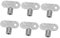 CRILSTYLEO Radiator Air Bleeder Valve Key Pack Metal Radiator Key Set Fit for Leak Prevention