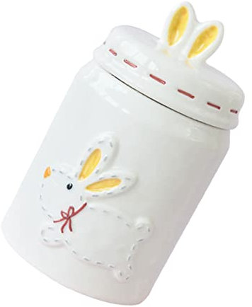 PRETYZOOM Elegante Recipiente De Cerámica Con Tapa Para Guardar Bocadillos Y Miel