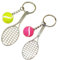 Hugwish Tennis Football Schlüsselanhänger 2pcs, Tennisball Schlüsselanhänger, Tennis Anhänger Geschenke Gifts Für Tennisspieler Alle Ballsportler