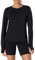 Amazon Essentials Damen Active Soft Cotton Leichtes Yoga-Workout-T-Shirt mit Rundhalsausschnitt und Langen Ärmeln, Regular Fit, Schwarz, L