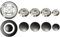 Franza - Kit 5 bruciatori Originali Sabaf per Foster completi di piattelli spartifiamma Opachi 4 fuochi + tripla corona per cucina piano cottura 5 fuochi - Made in Italy - FO07/1