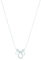 Amor Kette mit Anhänger 925 Sterling Silber Damen Halsschmuck, mit Zirkonia synth., 42+3 cm, Weiß, Kommt in Schmuck Geschenk Box, 2039964