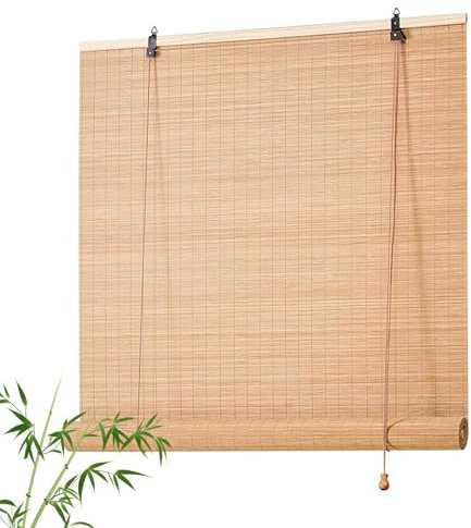 Store Bambou Extérieur Terrasse Naturel Store Bambou Intérieur Store Enrouleur Bambou 100x200 120x160 150x200cm Store Vénitien Rideau Bambou Protection Solaire Pour Fenêtre Porte Cuisine Pergola