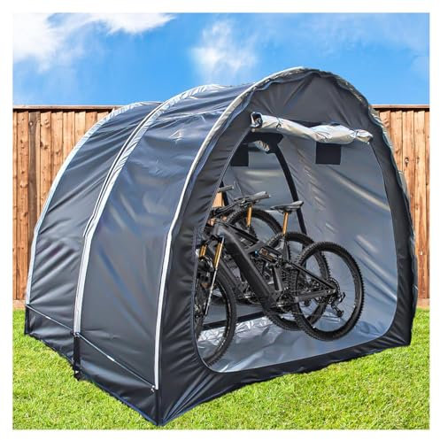 Bicycle Storage Shed - Waterproof Outdoor Bike Storage for 2-5 Bikes - Double Doors,Spliceable Bike Tent for Outdoor Storage - 2 PCS Kit