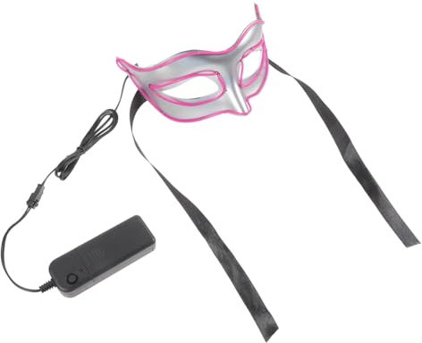VALICLUD Leuchtende Maske Cosplay-masken Party Gesichtsmasken Halloween Led Ball Gesichts- Über Nacht Maske Für Cosplay Hälfte Halbmaske Maskerade-maske Für Frauen Plastik