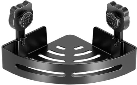 Tanxemery Étagère d'angle suspendue - Ventouse sans perçage - Support de gel douche amovible - Étanche - Pour shampooing et gel douche