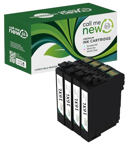 callmenew 4X 16XL Multipack Patronen Kompatibel für Epson 16XL 16 für Epson Workforce WF-2630 WF-2760 WF-2750 WF-2660 WF-2650 WF-2540 WF-2510 WF-2530 WF-2010 (1 Schwarz/1 Cyan/1 Magenta/1 Gelb)
